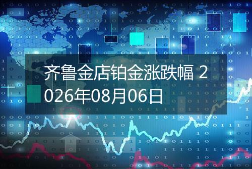 齐鲁金店铂金涨跌幅 2026年08月06日